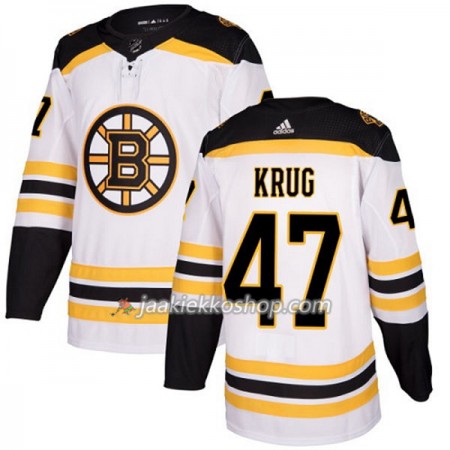 Nainen NHL Boston Bruins Pelipaita Torey Krug 47 Adidas 2017-2018 Valkoinen Authentic Nainen NHL Boston Bruins Pelipaita Torey Krug 47 Adidas 2017-2018 Valkoinen Authentic